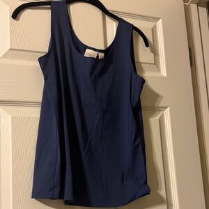 Chico's Navy Scoop Neck Sleeveless Tank Top